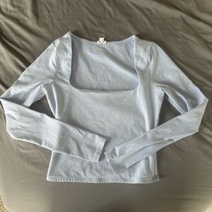 Garage Light Blue Long Sleeve Top